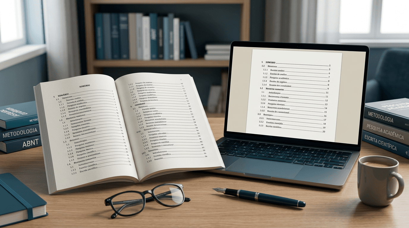 Sumário ABNT: Guia Completo de Formatação e Regras da NBR 6027